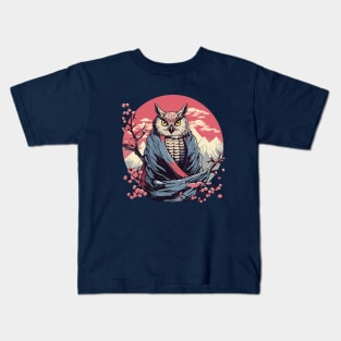 Owl Samurai Kids T-Shirt